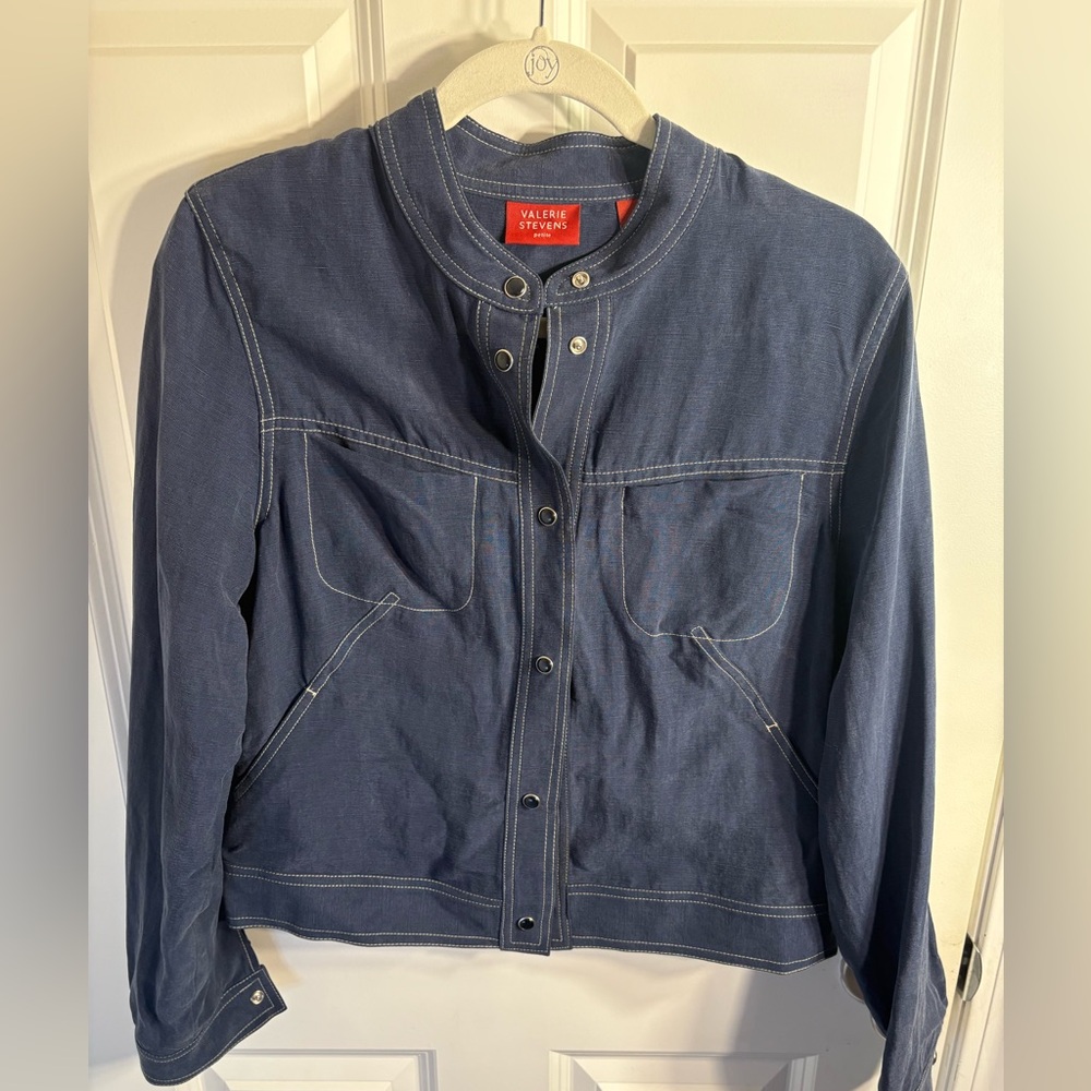 Retro style Valerie Stevens Women's Dark Blue Jean Jacket